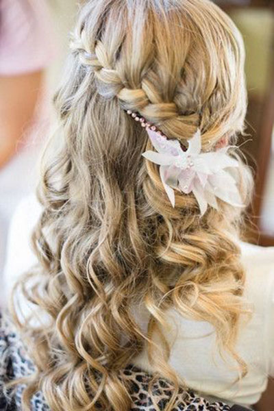 結婚式はハーフアップ編みこみの髪型が本命 結婚式 髪型 ヘアスタイル