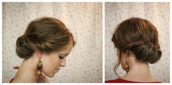 結婚式の髪型が簡単に出来る ギブソンタック でセルフアレンジ 結婚式 髪型 ヘアスタイル